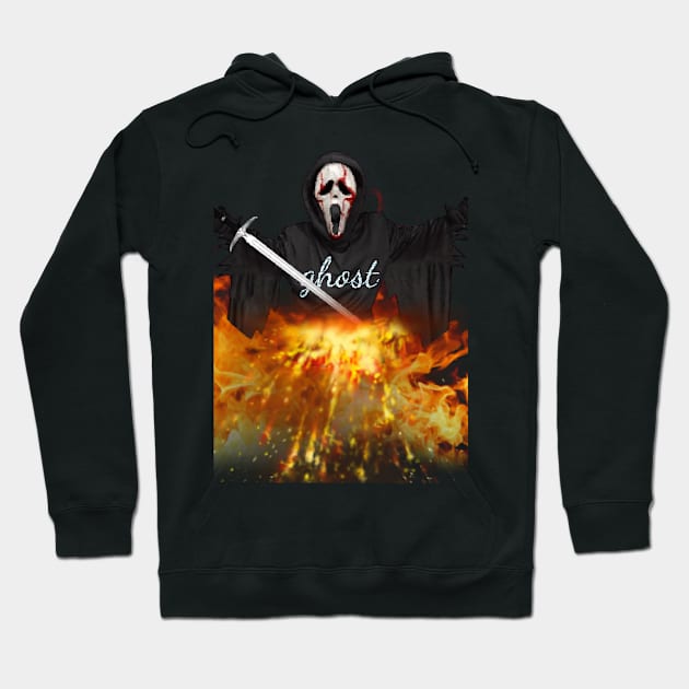 ghost art Design Hoodie by Dilhani